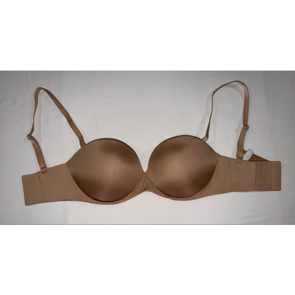SKIMS Ultimate Push-Up Strapless Bra Clay Nude 32DDD NWT Seamless Underwire Tan - Picture 4 of 5